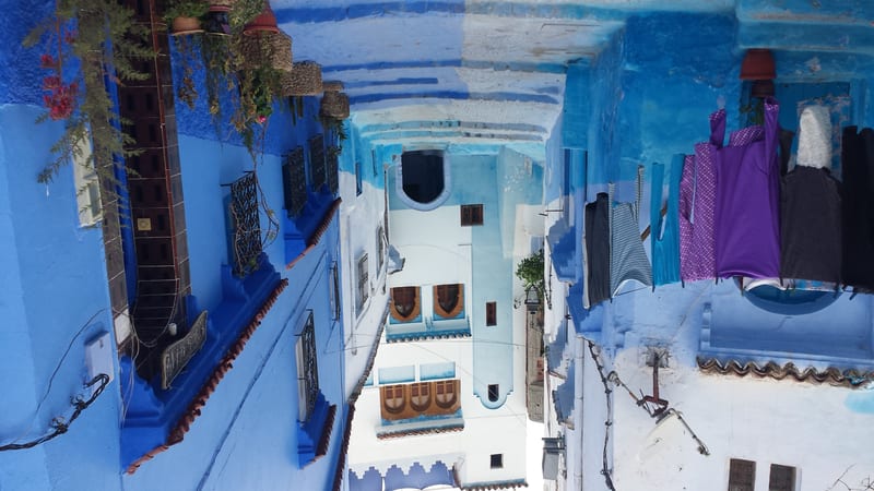 Chefchaouen blue medina in the Rif Mountains