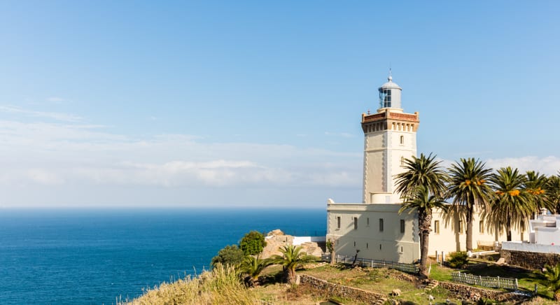 Kasbah viewpoint over Tangier Medina and the port